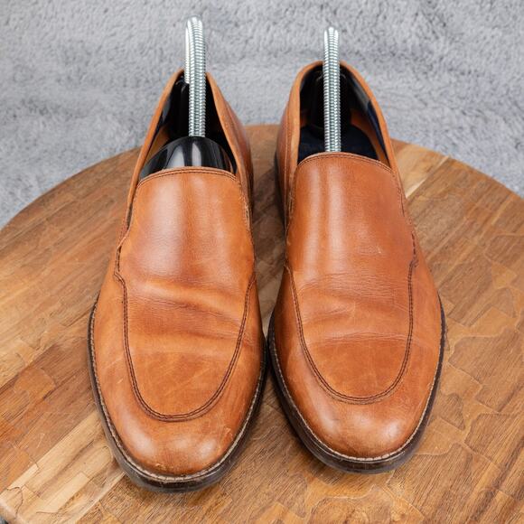 COLE HAAN GRAND OS LENOX HILL VENETIAN LEATHER LOAFER SHOES C11626 TAN MENS 7 M - Picture 2 of 7